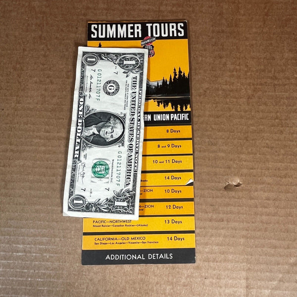Chicago & North Western / Union Pacific RR Advertising Brochure Summer Tours