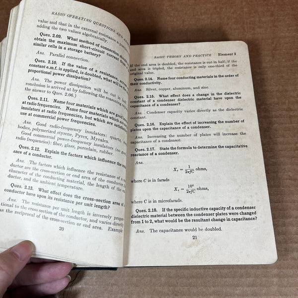 Radio Operating Questions & Answers ~ Nilson 7th Edition 1940 Hardback Book