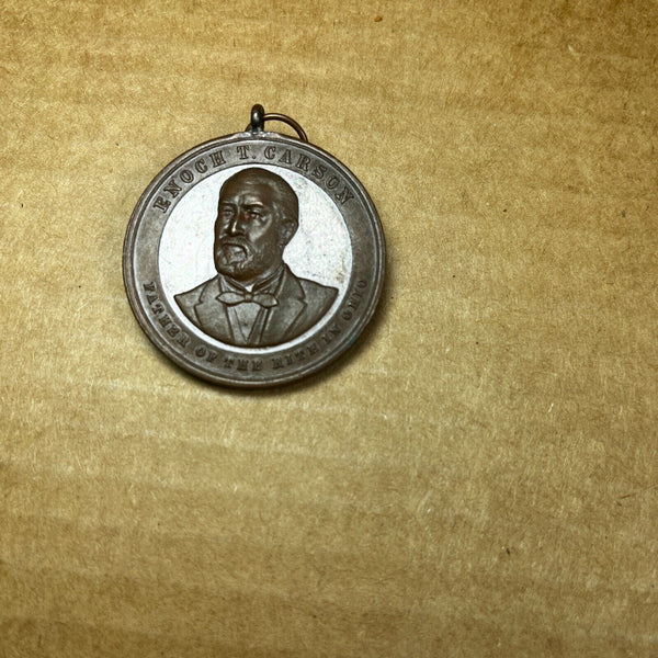 1899  Masonic Medal Bronze Enoch Carson Father of the Rite in Ohio Scottish Rite
