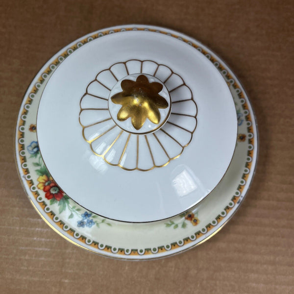 Henrich & Co. Selb Covered Round Porcelain Butter Dish With Insert Senta Pattern