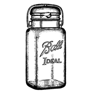 Vintage canning jar