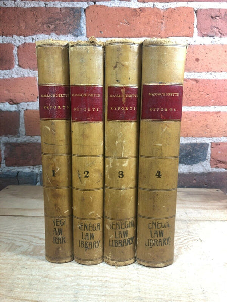 Reports of Cases Supreme Judicial Court of MA 4-Book Set 1865 Cases 1804 - 1808