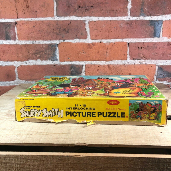 Vintage Snuffy Smith Picture Puzzle Jigsaw Jaymar 60 Piece Complete Spark Plug