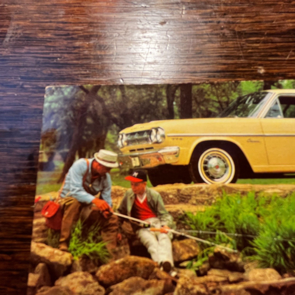 1965 Rambler 770 Cross Country Photo Postcard Posted Cincinnati OH / Connecticut