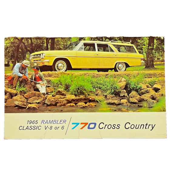 1965 Rambler 770 Cross Country Photo Postcard Posted Cincinnati OH / Connecticut