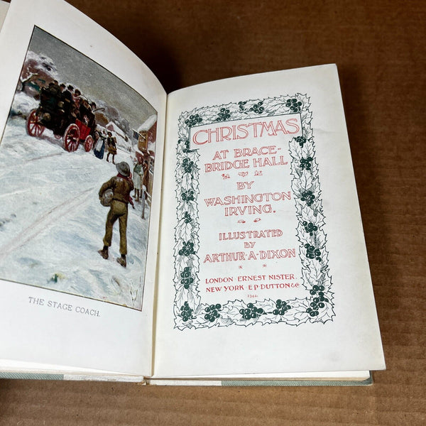 Christmas at Bracebridge Hall Washington Irving N.D. c. 1890 Color Illustrations