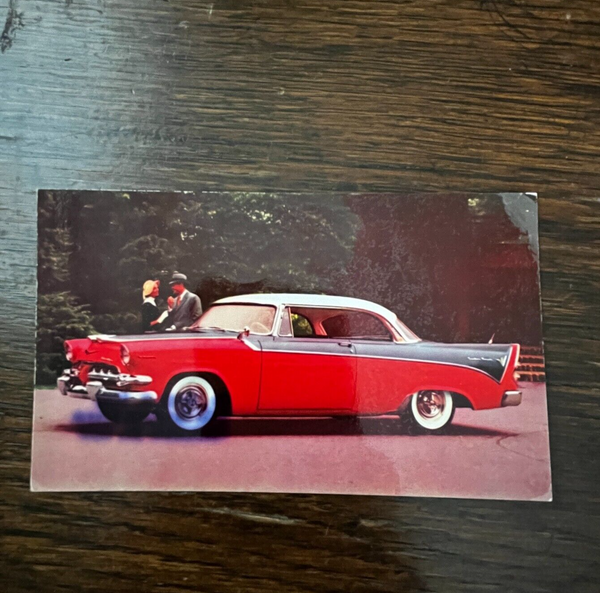 1956 Dodge Custom Royal Lancer Photo Postcard Car Dealer Atlas Motors Cincinnati