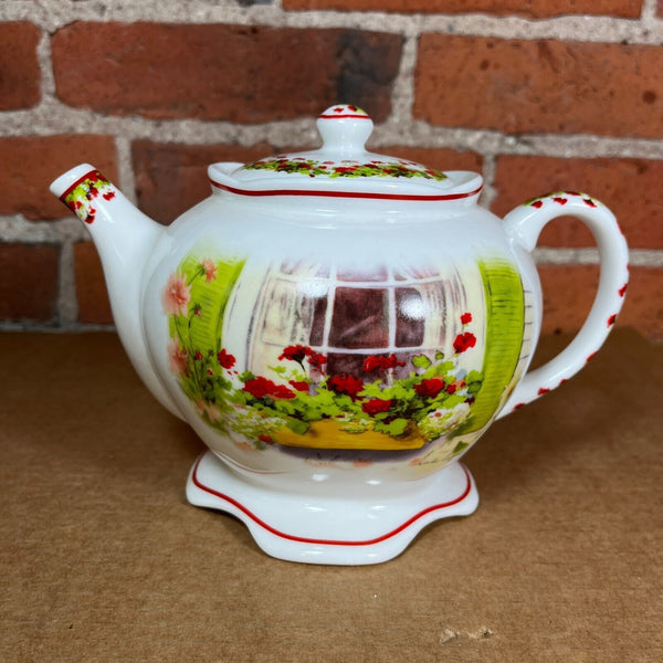 Ginger's Window Porcelain Teapot Brownlow China 2003 Judy Buswell