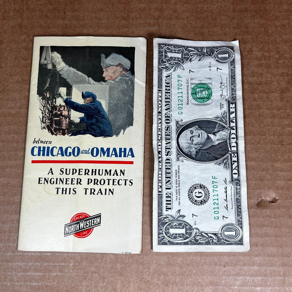 C & NW Railway Brochure - Between Chicago & Omaha Superhuman Engineer Protects