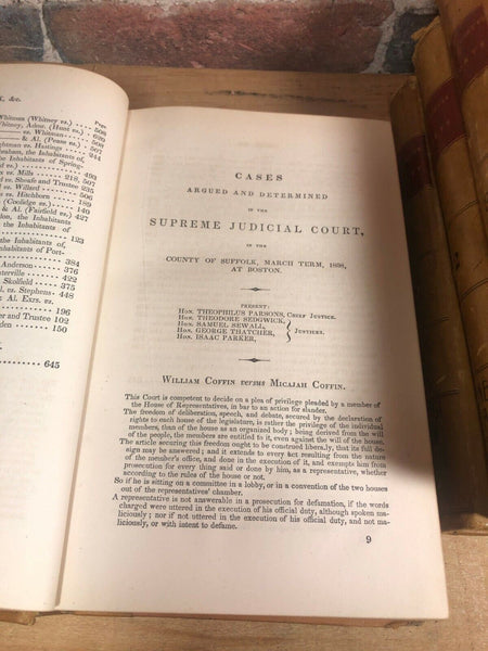 Reports of Cases Supreme Judicial Court of MA 4-Book Set 1865 Cases 1804 - 1808