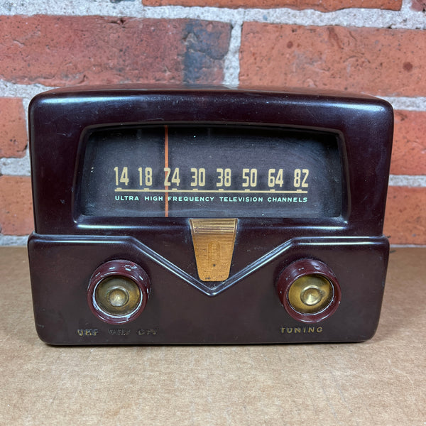 Alliance VHF/UHF Tuner Bakelite Vintage 1952 AC-80 TV Selector Converter