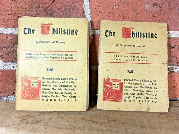 The Philistine Lot of 2 May 1908 and March 1912 Religion Political Periodical