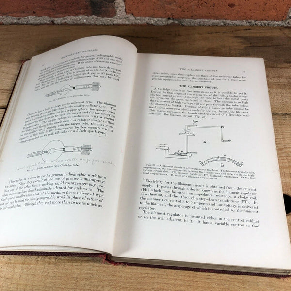 Roentgenographic Technique Rhinehart Antique Book 1931 Medicine Physicians
