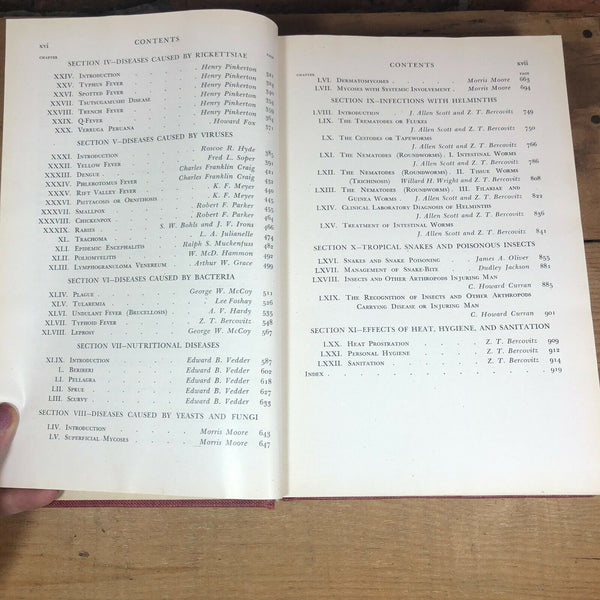 Clinical Tropical Medicine ~ Bercovitz ~ 1944 Vintage Hardback Medical Book
