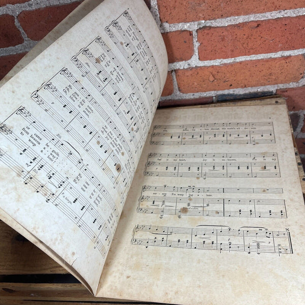 1861 Sheet Music No One To Love Ballad Wm. B. Harvey Antique 19th Century