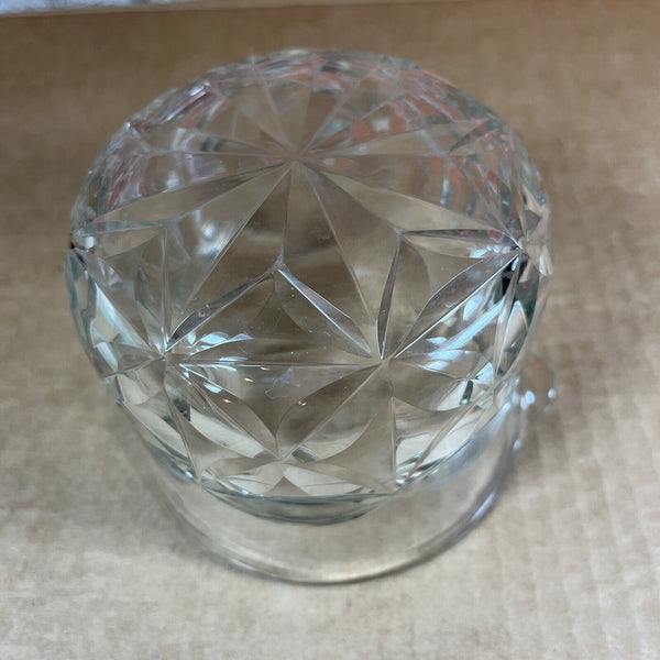 Early 1800s Crystal Clear Cut Glass Wine Rinser Georgian Era Brilliant