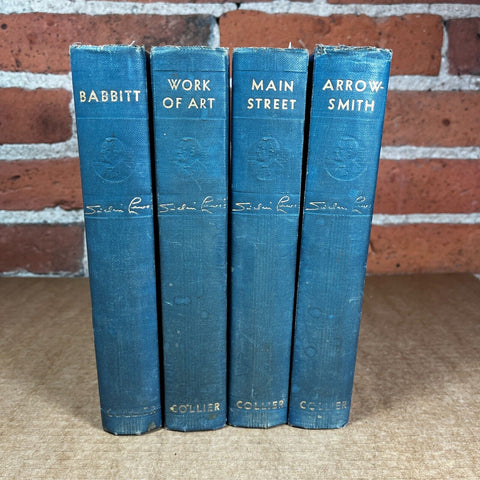 Lot of 4 Sinclair Lewis Novels P.F. Collier & Son Corp. 1925 Blue Hardback Books