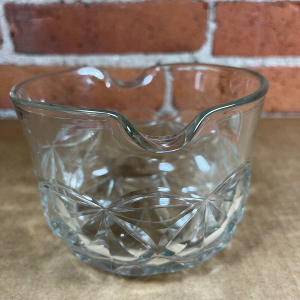Early 1800s Crystal Clear Cut Glass Wine Rinser Georgian Era Brilliant