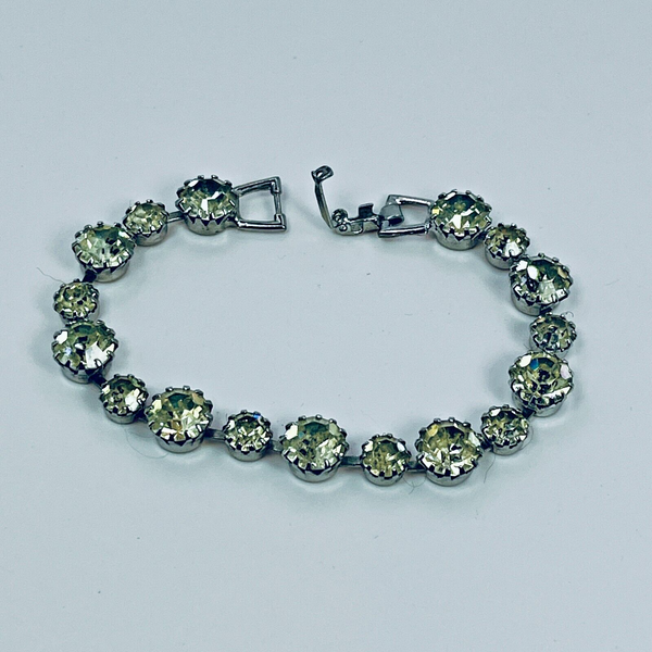Weiss Crystal / Colorless Bracelet Prong Set Vintage