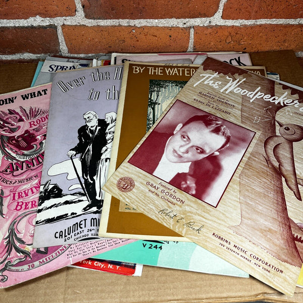 Lot of 40 Sheet Music Folios Vintage 1920 - 1950 Good to Very Good Condition