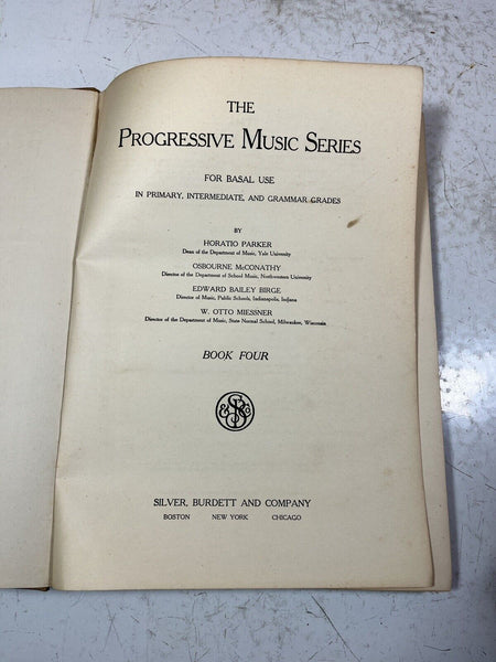 The Progressive Music Series Children's Music Education Textbook Hardback 1915