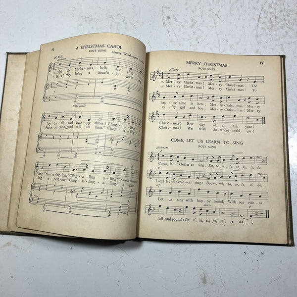 First Year & Second Year Music Textbooks ~ Hollis Dann Antique Book 1914 / 1915
