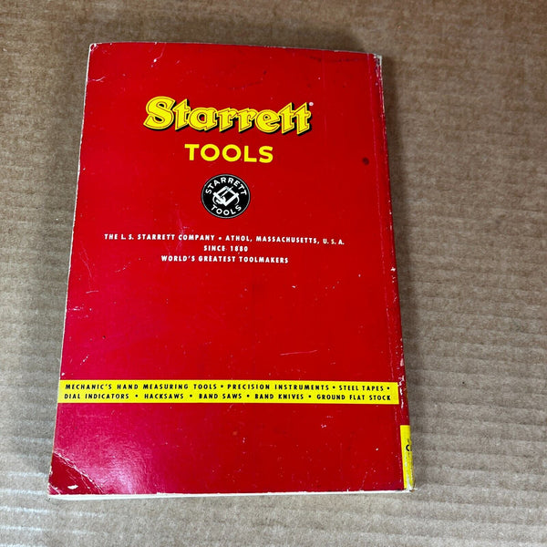 Starrett Tools Catalog 1955 Third Edition #27 Paperback Book Reference Workshop
