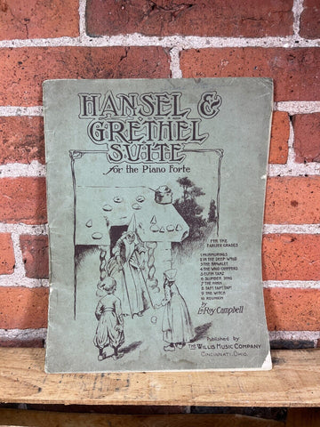 Hansel & Grethel Suite for the Piano Forte Antique Sheet Music Book Vintage 1910