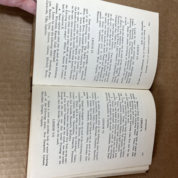 Complete Courses in Civil Service ~ Vintage Hardback Book 1912