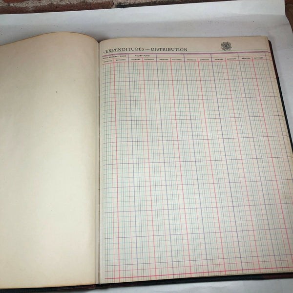 Fathers Auxiliary to the VFW Quartermaster Account Book 1950-1969 Aurora IN