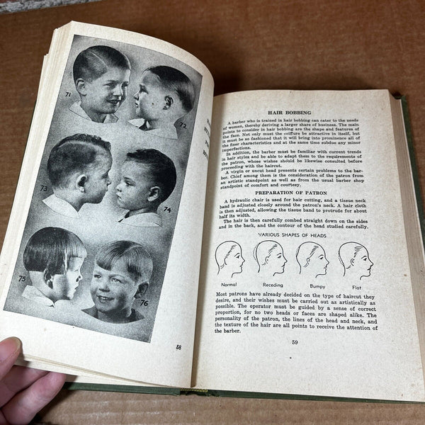 Modern Textbook on Barbering ~ Bernice's Barbering College Dayton OH 1947 VGC