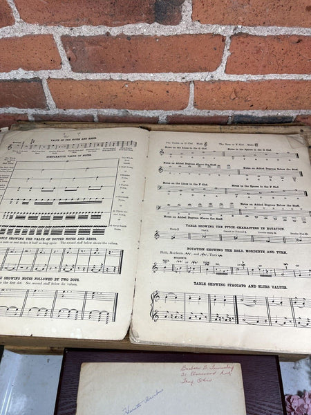 Landon's Foundation Materials for the Pianoforte Antique Music Lesson Book 1896